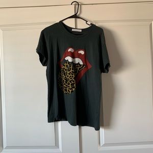 Daydreamer Rolling Stones leopard tongue tee